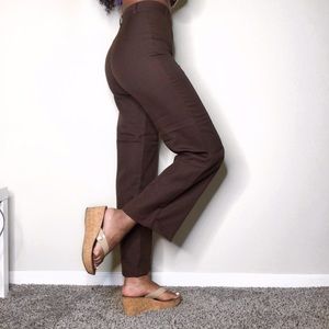 VINTAGE, Brown, Time and Place, high waisted, trouser dress pants